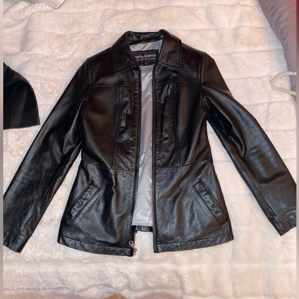 REAL LEATHER JACKET size s